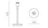 KEITH asztali álvány USB-vel fehér bükk 230V E27 40W
