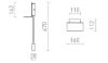 ROSTAM fali lámpa USB-vel fekete 230V LED 2x3W 3000K