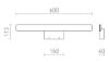MAREA 60  fehér  230V LED 18W IP44  3000K