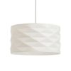 EZRA 40 függö lámpa fehér PVC/szürke 230V E27 15W
