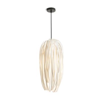 ZALA függö lámpa fehér PVC/fekete 230V E27 15W