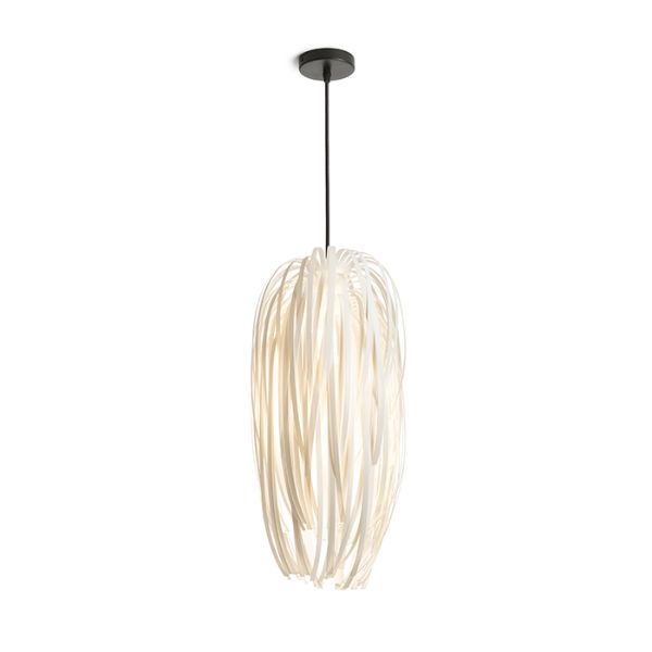 ZALA függö lámpa fehér PVC/fekete 230V E27 15W