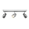 VALTO III egymásra helyezve  króm 230V GU10 LED 3x5W IP44