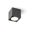 SENZA SQ mennyezeti lámpa anrtracitszürke tiszta üveg 230V LED 6W IP65 3000K