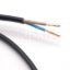 MT KÁBEL 2X0,75MM2 FEKETE PVC KÖPENYES RÉZ ERŰ SODROTT H03VVH2-F (MTL)