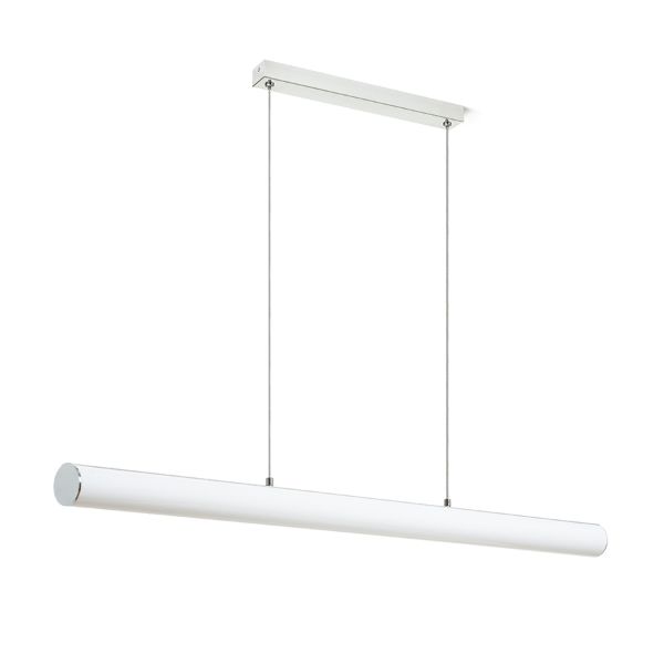 RIVIER LED I függő lámpa króm/tej akril 230V LED 24W 3000K