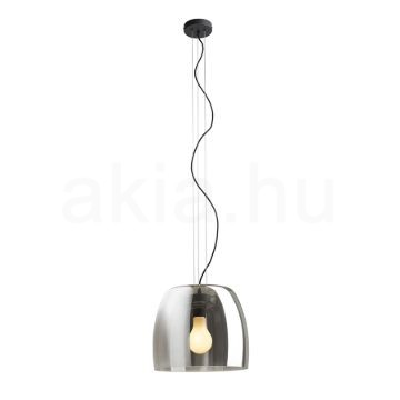 ORLANDO 35 függő lámpa füstös üveg/fekete 230V LED E27 24W