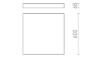LARISA SQ 60 DIMM mennyezeti lámpa fekete 230V LED 100W 3000K 4000K 6500K
