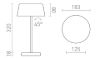 PRAHA DIMM asztali lámpa fekete 230V LED 5W 100° 3000K