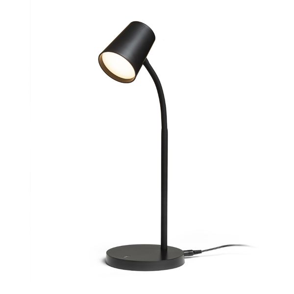 VERINA asztali lámpa fekete  230V LED 4.5W 100°  3000K