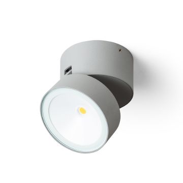 FLAVIO R felületre szerelhető világosszürke 230V LED 6W 110° IP54 3000K