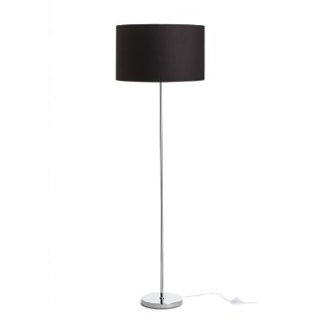 NYC/RON 40/25 állólámpa  Polycotton fekete/króm 230V LED E27 15W
