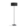 CORTINA/JAKARANDA állólámpa fekete/fekete textil/fém 230V LED E27 15W