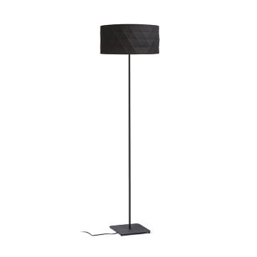 CORTINA/JAKARANDA állólámpa fekete/fekete textil/fém 230V LED E27 15W