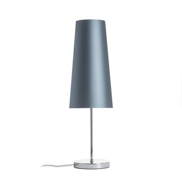 NYC/CONNY 15/30 asztali lámpa  Monaco petróleum kék/ezüst PVC/króm 230V LED E27 11W