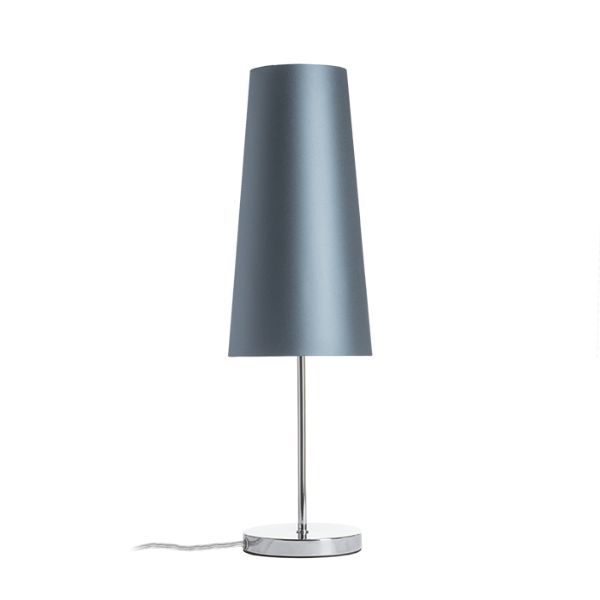 NYC/CONNY 15/30 asztali lámpa  Monaco petróleum kék/ezüst PVC/króm 230V LED E27 11W