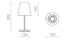 NYC/CONNY 15/15 asztali lámpa  Polycotton fehér/króm 230V LED E27 11W