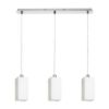 LIZ III 60 függő lámpa  opál üveg/króm 230V LED E27 3x15W