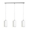 LIZ III 60 függő lámpa  opál üveg/matt nikkel 230V LED E27 3x15W