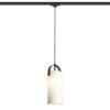 JULIETTA 31 háromfázisú áramkörös sínre  opál üveg/fekete 230V LED E27 15W
