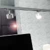 PIXIE háromfázisú áramkörös sínre ezüstszürke króm 230V LED GX53 7W