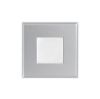 SAU SQ süllyesztett lámpa ezüstszürke 230V LED GU10 7W IP44