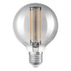 OSRAM Globe 80 DIMM füstös 230V E27 LED EQ42 1800K