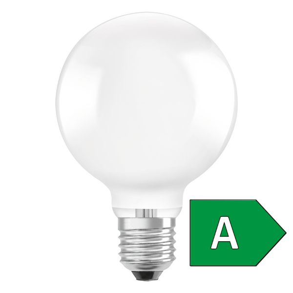 OSRAM ULTRA ECONOMY 210lm/W Globe 95   matt 230V E27 LED EQ60  3000K