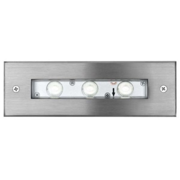 JERRY DC süllyesztett lámpa rozsdamentes acél 24= LED 3x1W 50° IP65 4000K