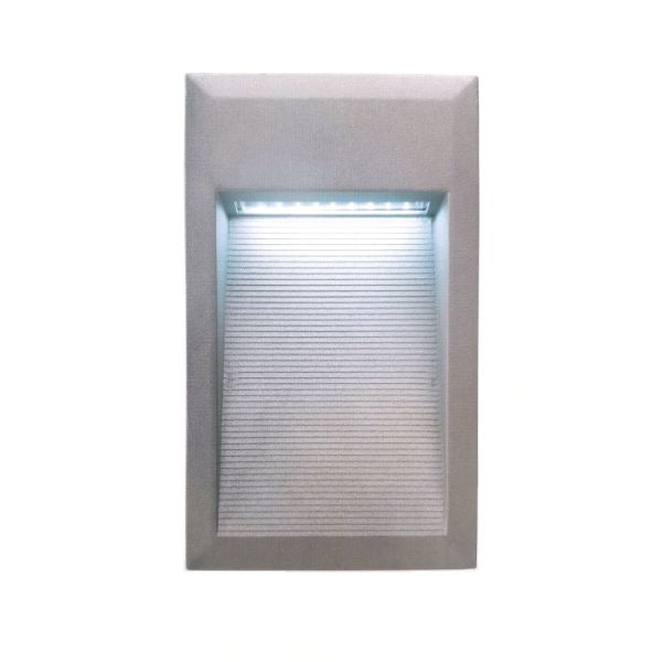 ALBERTO süllyesztett lámpa ezüstszürke 230V LED 1W IP54 5500k
