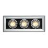 AIXLIGHT MOD 3 GU10 süllyesztett lámpa ezüstszürke 230V GU10 3x50W
