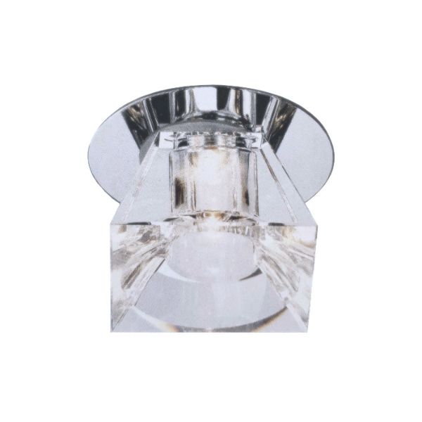 CRYSTAL LED III süllyesztett lámpa tiszta üveg/króm 350mA LED 1W 120° 4000K