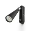 ALEXIS fali lámpa fekete króm 230V LED GU10 5W