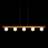 NOCTIS függő lámpa  fa/opál üveg 230V LED G9 5x7W