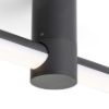 CLARIS 120 felületre szerelhető fekete tej akril 230V LED 2x12W  3000K