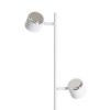 NOVA II állólámpa fehér króm/tej akril 230V LED 2x3.5W 3000K