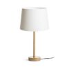 MAUI/AMBITUS 30 asztali lámpa  Polycotton fehér/fa 230V LED E27 15W