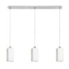 LIZ III 80 függő lámpa  opál üveg/króm 230V LED E27 3x15W