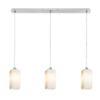 LIZ III 80 függő lámpa  opál üveg/króm 230V LED E27 3x15W