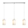 LIZ III 80 függő lámpa  opál üveg/matt nikkel 230V LED E27 3x15W