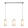 LIZ III 60 függő lámpa  opál üveg/króm 230V LED E27 3x15W