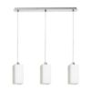 LIZ III 60 függő lámpa  opál üveg/matt nikkel 230V LED E27 3x15W