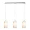 LIZ III 60 függő lámpa  opál üveg/matt nikkel 230V LED E27 3x15W