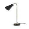ANIKA asztali lámpa matt fekete matt nikkel 230V LED E27 15W