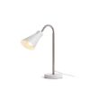 ANIKA asztali lámpa matt fehér matt nikkel 230V LED E27 15W
