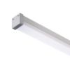 LED PROFILE D felületre szerelhető 1m  alumínium/tej akril 