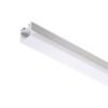 LED PROFILE D felületre szerelhető 1m  alumínium/tej akril 
