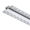 LED PROFILE B süllyesztett 1m  alumínium/tej akril 
