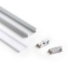 LED PROFILE A süllyesztett 1m  alumínium/tej akril 