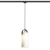 JULIETTA 31 háromfázisú áramkörös sínre  opál üveg/fekete 230V LED E27 15W
